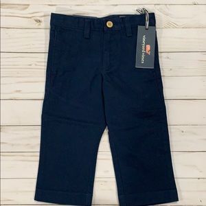 Boys vineyard vines navy pants chinos 2t NWT